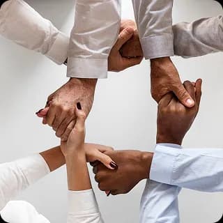 hands being held in a circle
